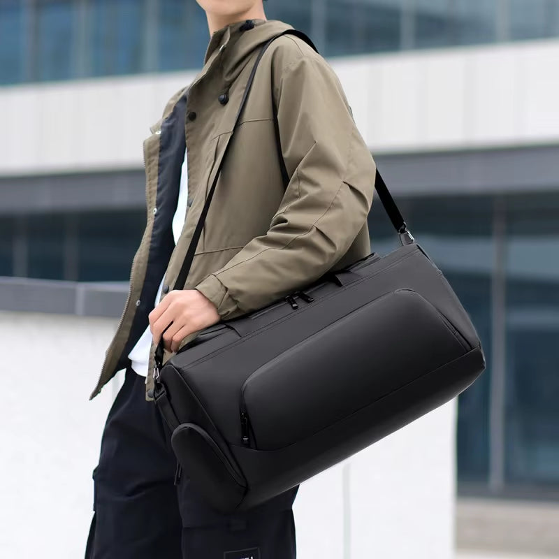 Sports Gym Bag, Large Capacity Handbag,Portable Travel Duffel Bag, Multi-Compartment with Shoes Storage,Perfect for Vacation,Gym