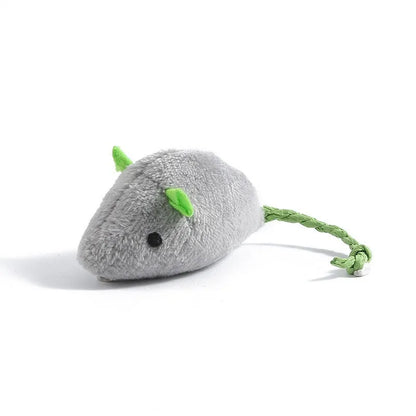3-200 Pcs Rattle Cat Mouse Toys Also Prefilled Catnip Faux Fur Cat Toys Interactive Cat Game Catnip Toys for Cats Pet Products