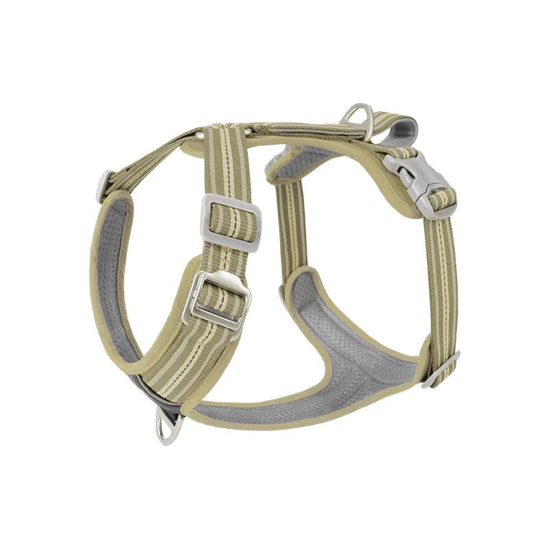 Car Safety Dog Harness with Dual Handle, Quick Release Buckle & No-Pull Design, Reflective Adjustable for All Sizes Dogs