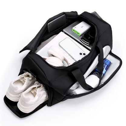 Sports Gym Bag, Large Capacity Handbag,Portable Travel Duffel Bag, Multi-Compartment with Shoes Storage,Perfect for Vacation,Gym