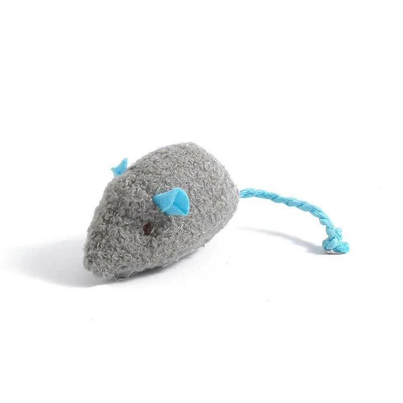 3-200 Pcs Rattle Cat Mouse Toys Also Prefilled Catnip Faux Fur Cat Toys Interactive Cat Game Catnip Toys for Cats Pet Products