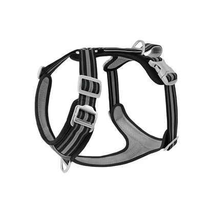 Car Safety Dog Harness with Dual Handle, Quick Release Buckle & No-Pull Design, Reflective Adjustable for All Sizes Dogs