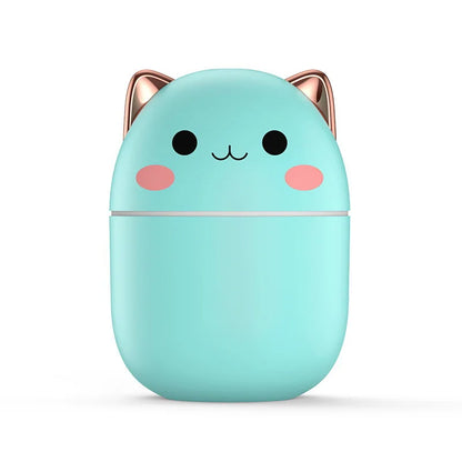 250Ml Air Humidifier Cute Kawaiil Aroma Diffuser with Night Light Cool Mist for Bedroom Home Car Plants Purifier Humificador