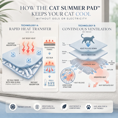 Cat Summer Pad™ | Self-Cooling Pad for Cats 2.0