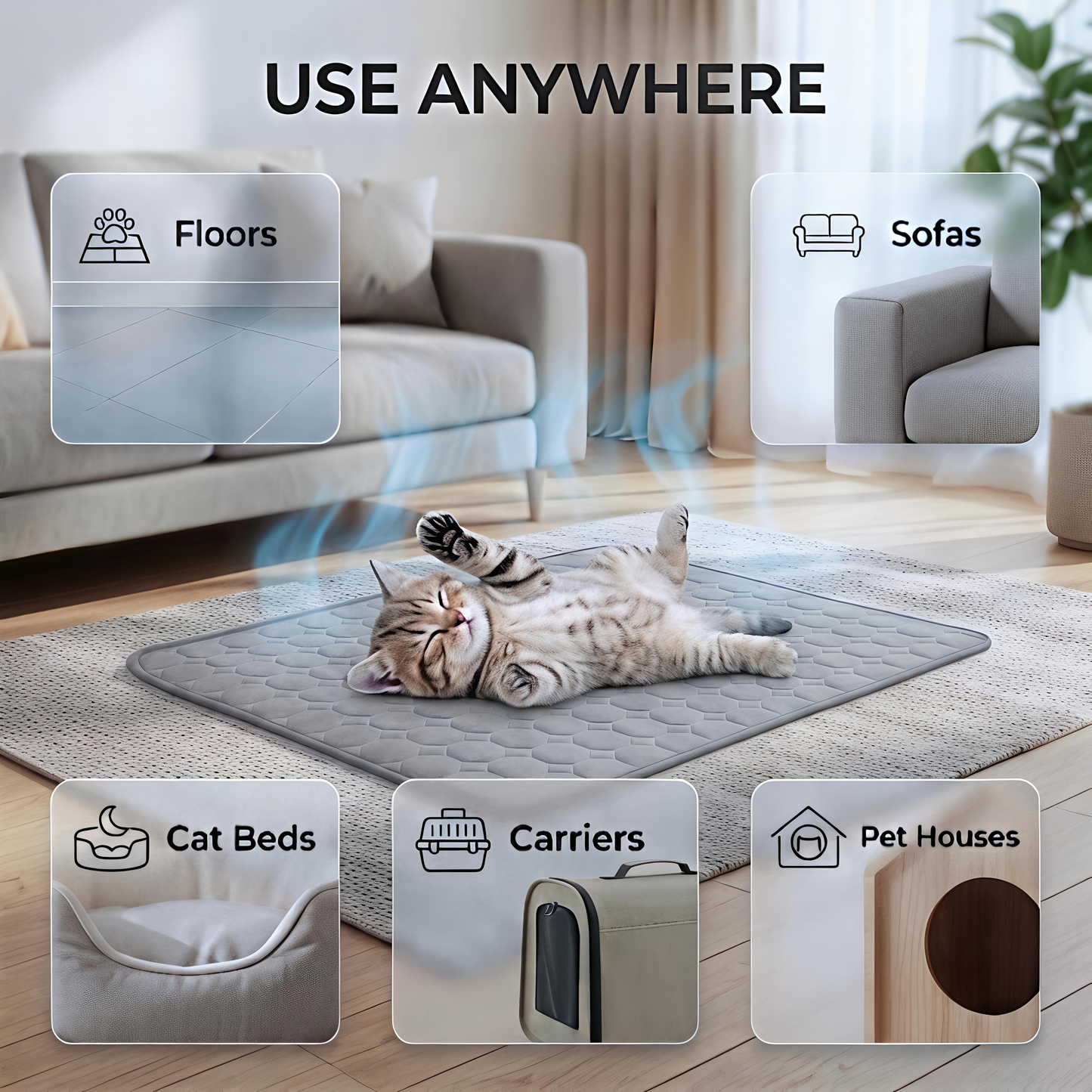 Summer Pad™ - Summer Self-Cooling Pad for Cats 2.0 (Copy)