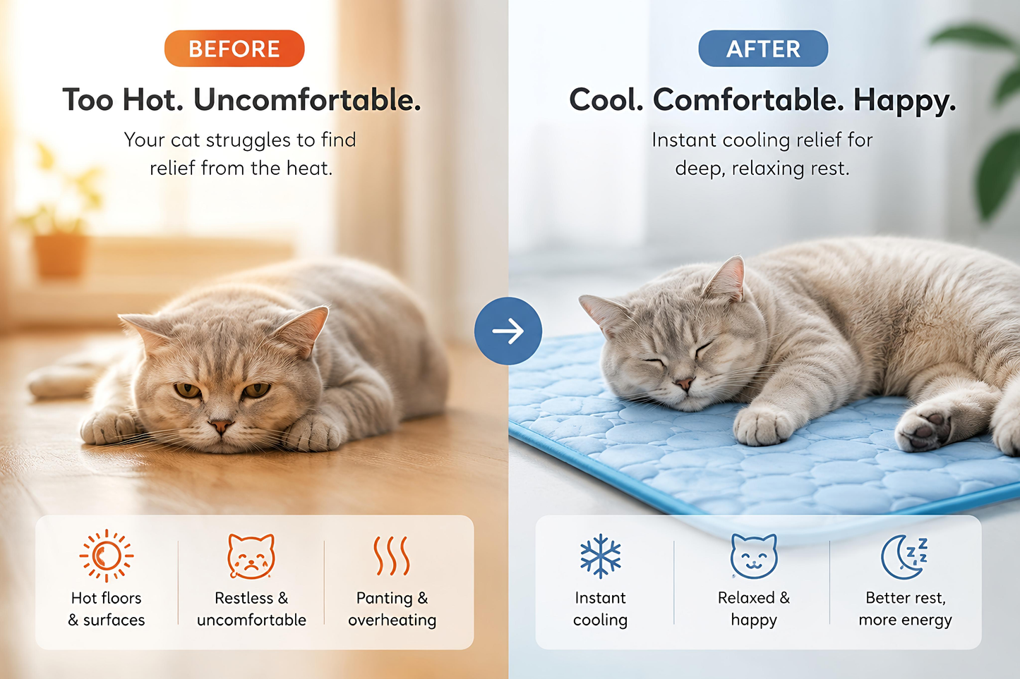 Summer Pad™ - Summer Self-Cooling Pad for Cats 2.0 (Copy)